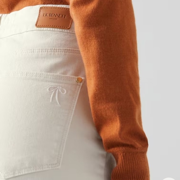 LK Bennett Gracie Cream Organic Cotton
Skinny Jeans Sz 2(US) Classic Neutral - Picture 3 of 10